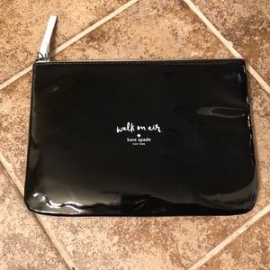 KATE SPADE MAKEUP BAG CLUTCH BLACK